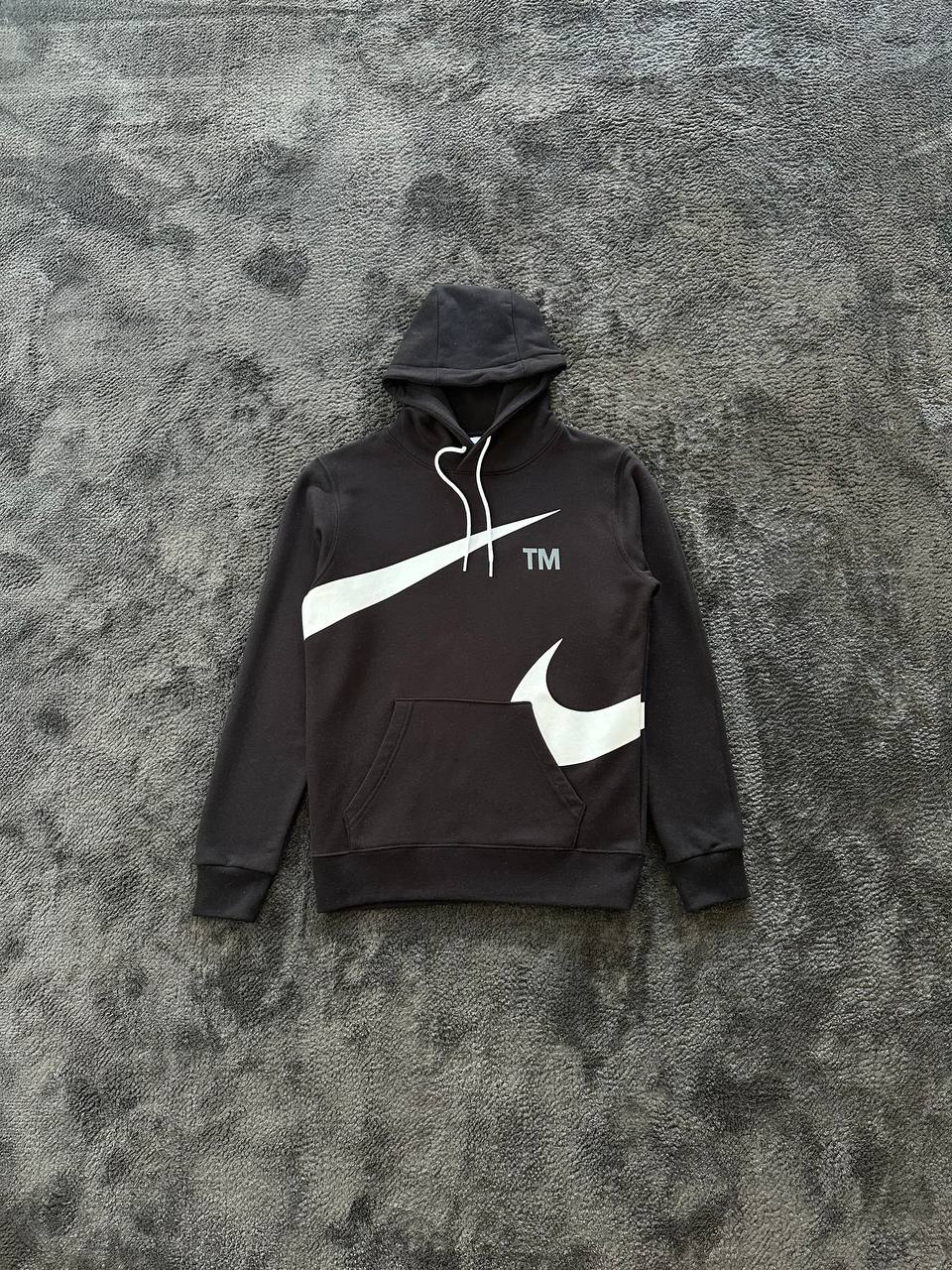 Semi-Brushed Back Hoodie - Siyah