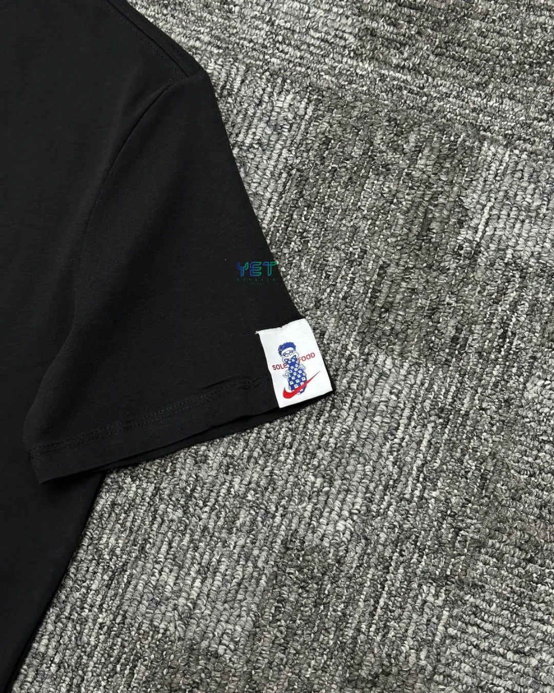 Sportswear "Smooth" Tişört - Siyah