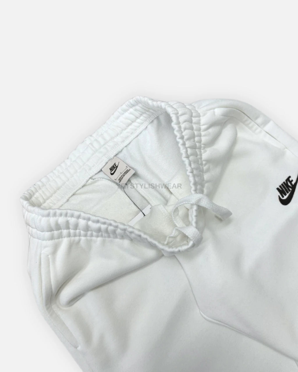 Club Fleece Eşofman Altı (Lastik Paça) - Ekru Beyaz
