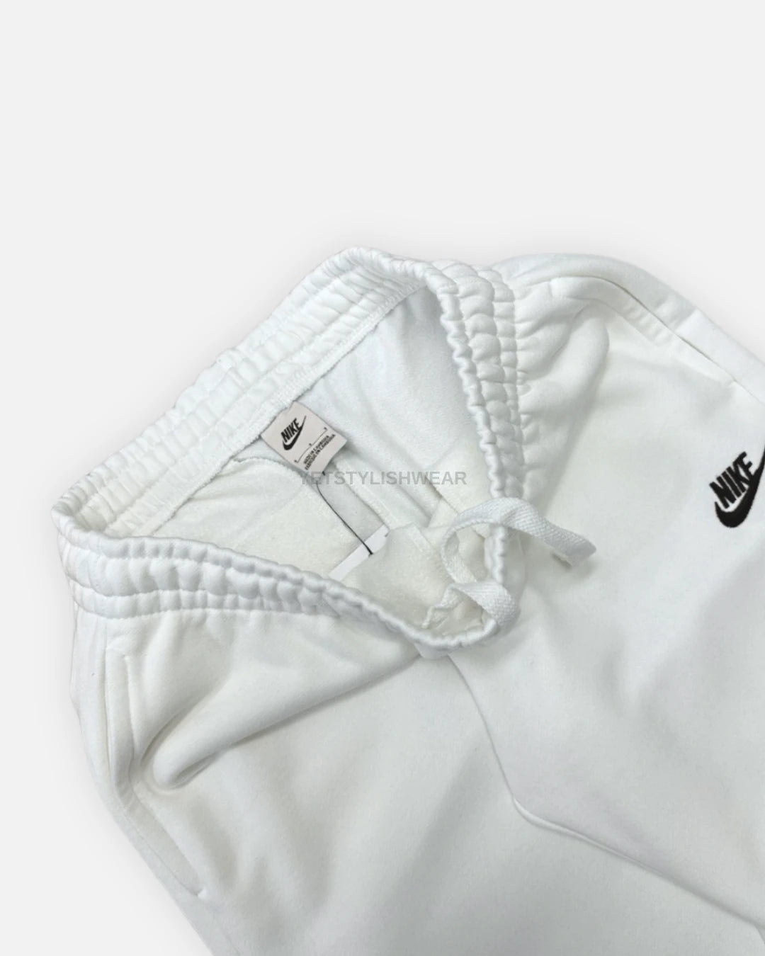 Club Fleece Eşofman Altı (Lastik Paça) - Ekru Beyaz