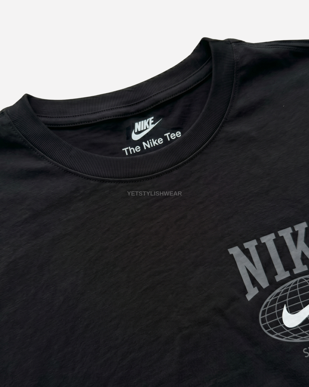 Swoosh Graphic Backprint Tişört- Siyah
