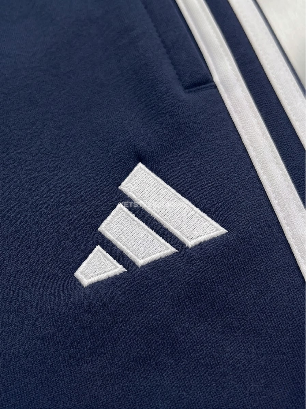 Essential Base 3-Stripes Şort - Lacivert