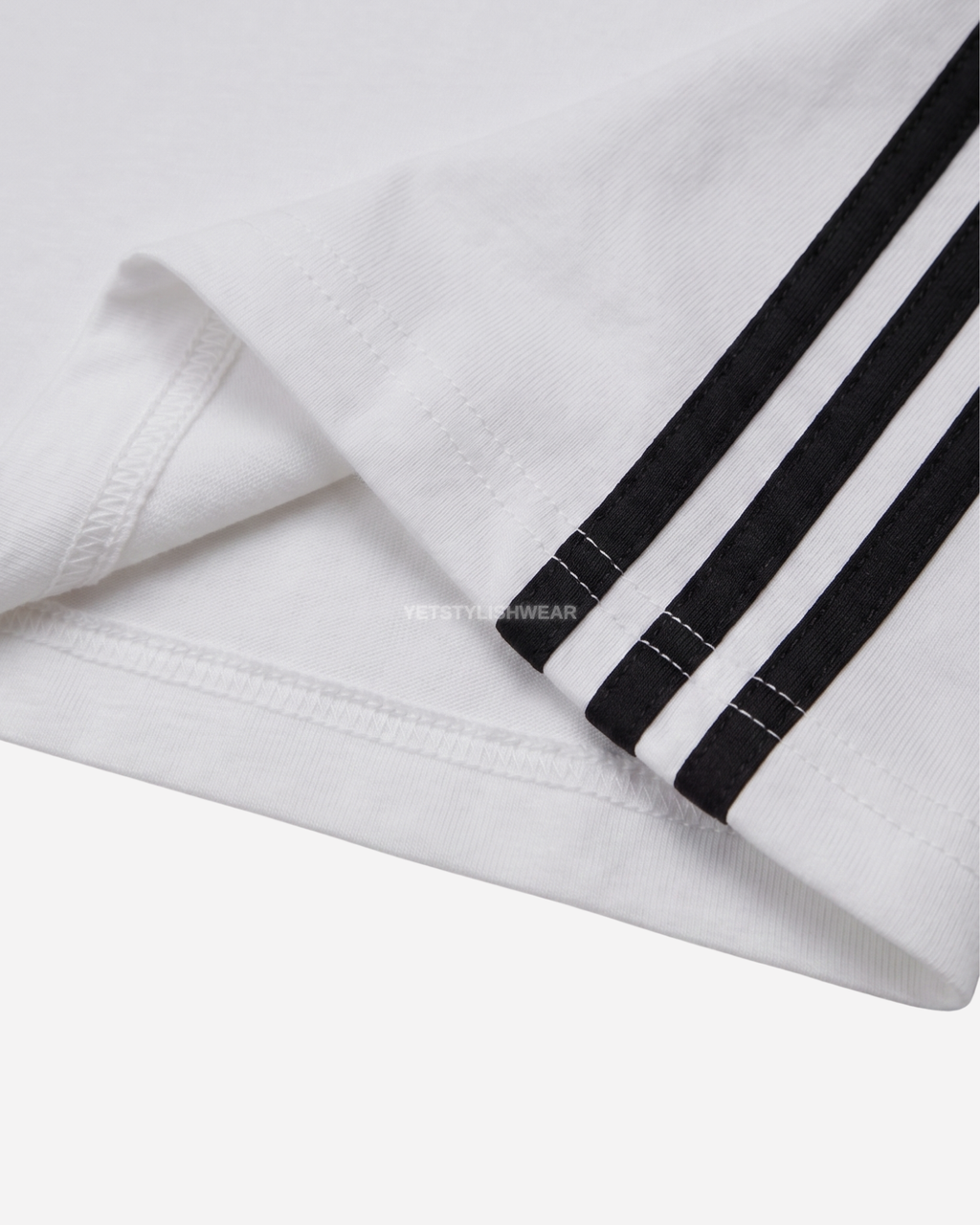 Essential Base 3-Stripes Tişört - Ekru Beyaz