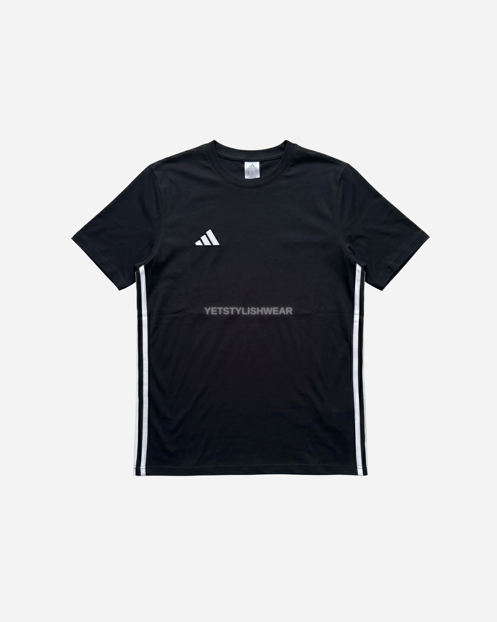 Essential Base 3-Stripes Tişört - Siyah