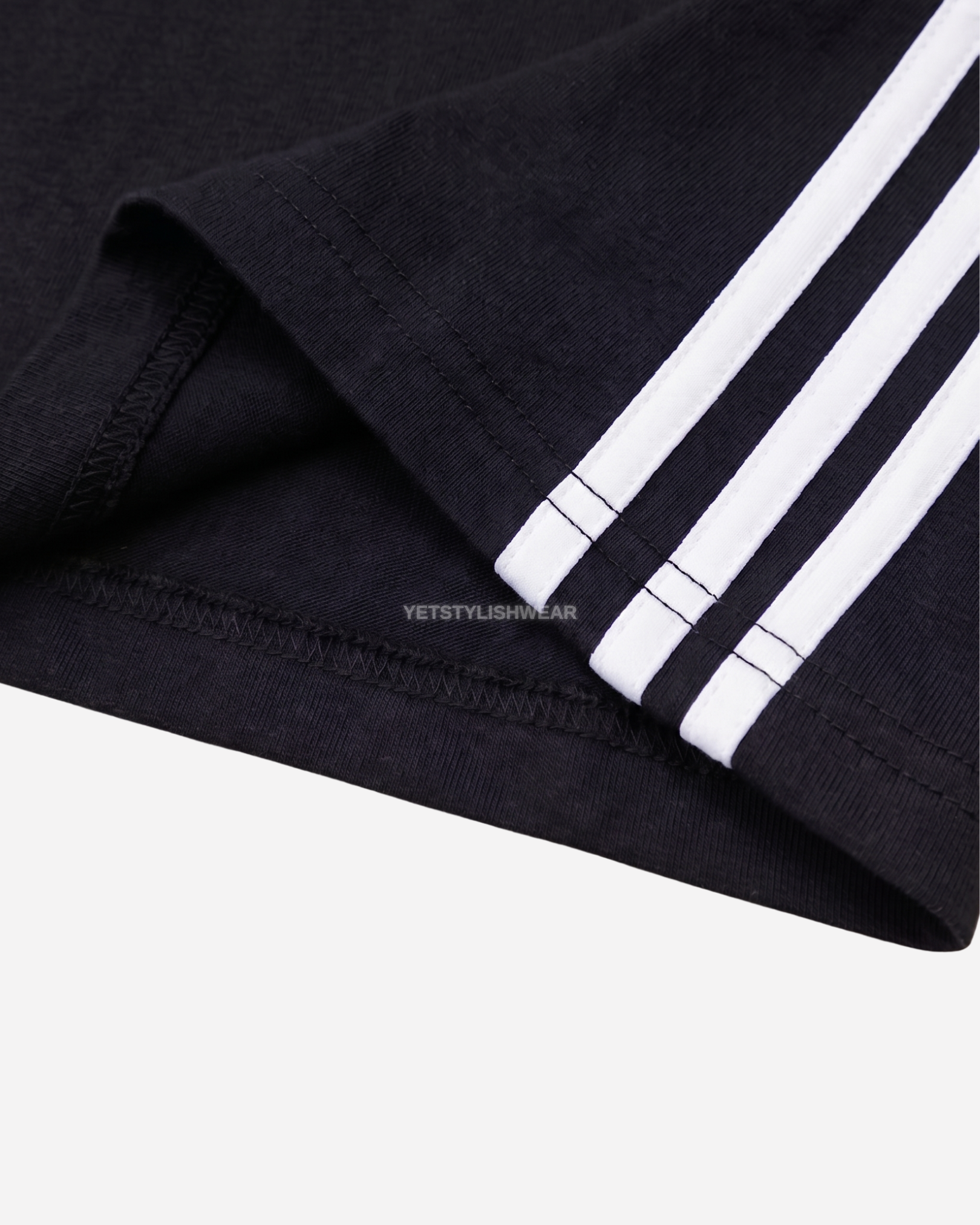 Essential Base 3-Stripes Tişört - Siyah
