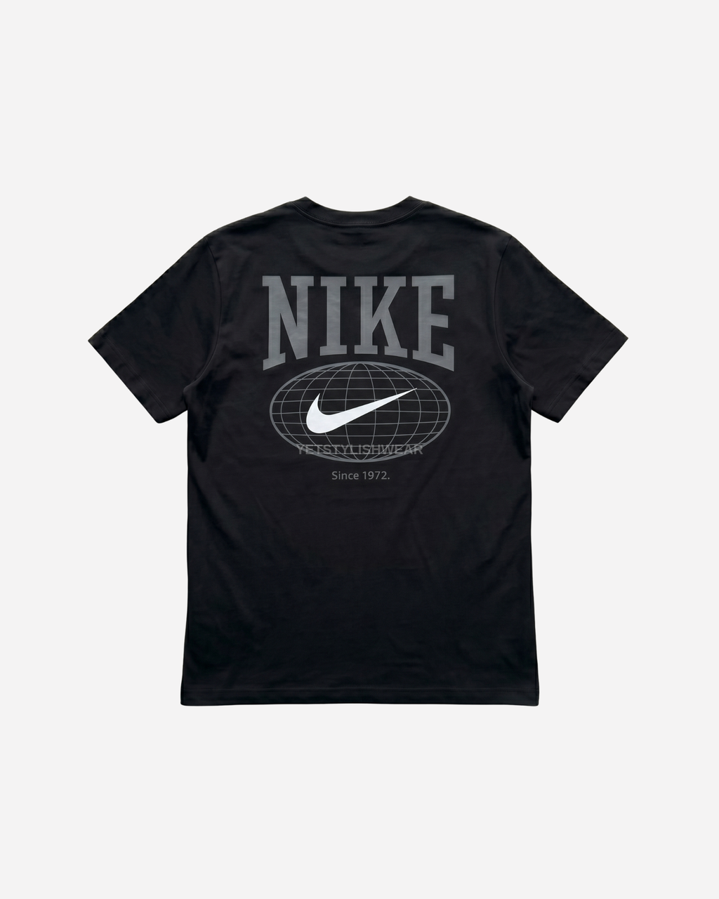 Swoosh Graphic Backprint Tişört- Siyah