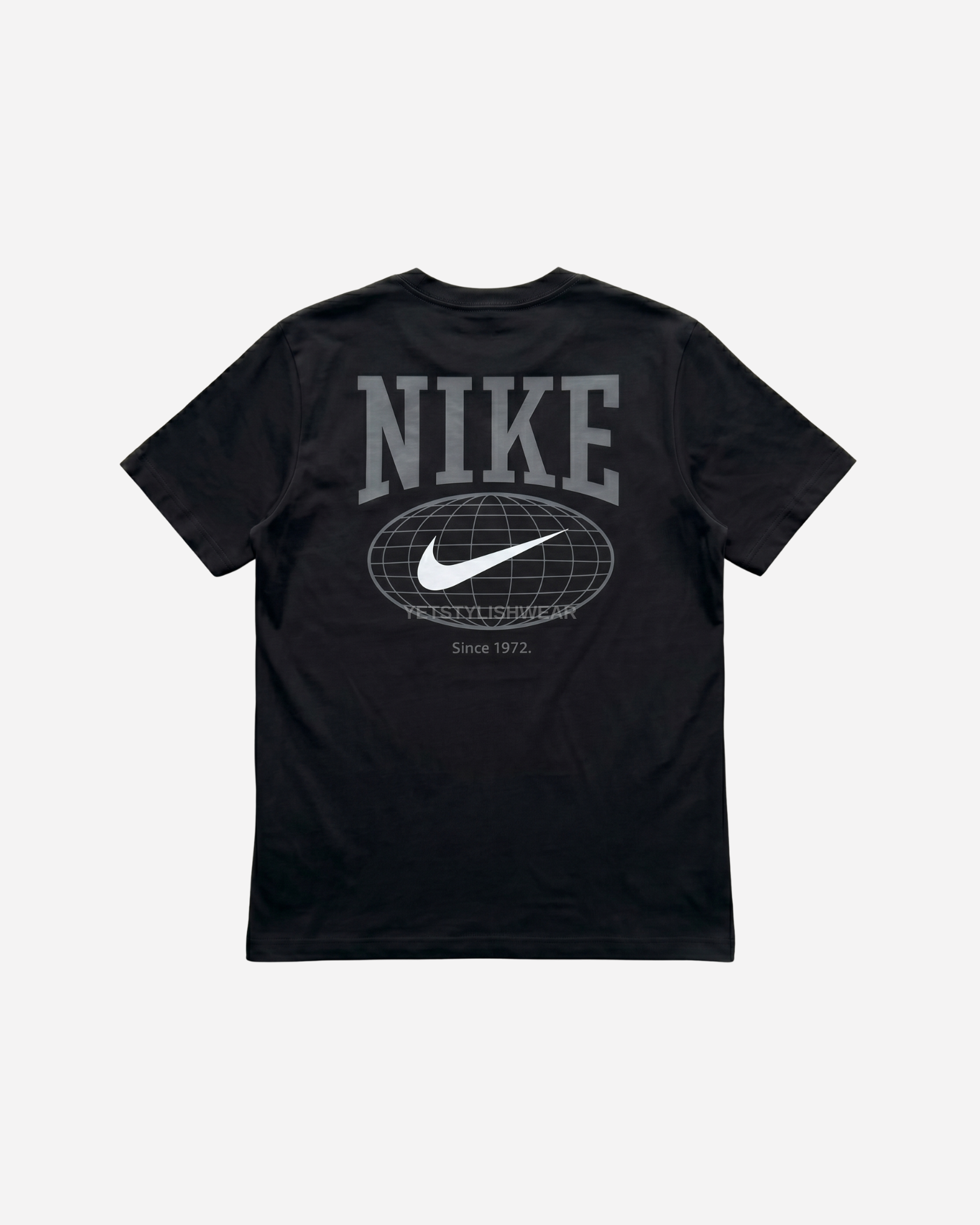 Swoosh Graphic Backprint Tişört- Siyah