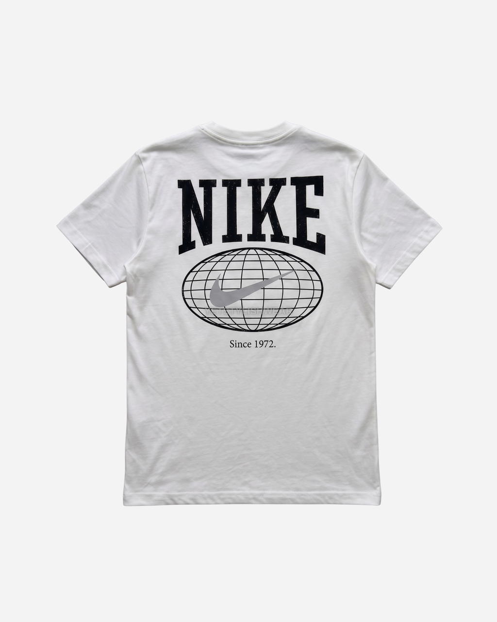 Swoosh Graphic Backprint Tişört- Ekru Beyaz