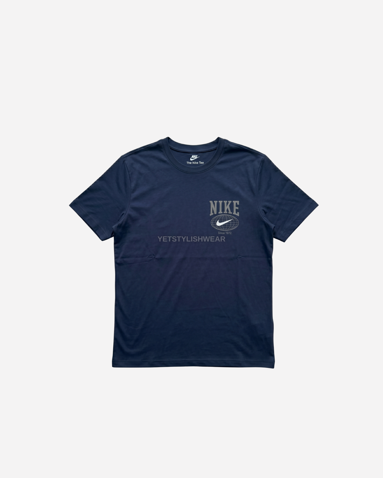 Swoosh Graphic Backprint Tişört- Lacivert