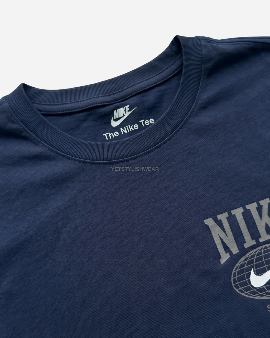 Swoosh Graphic Backprint Tişört- Lacivert