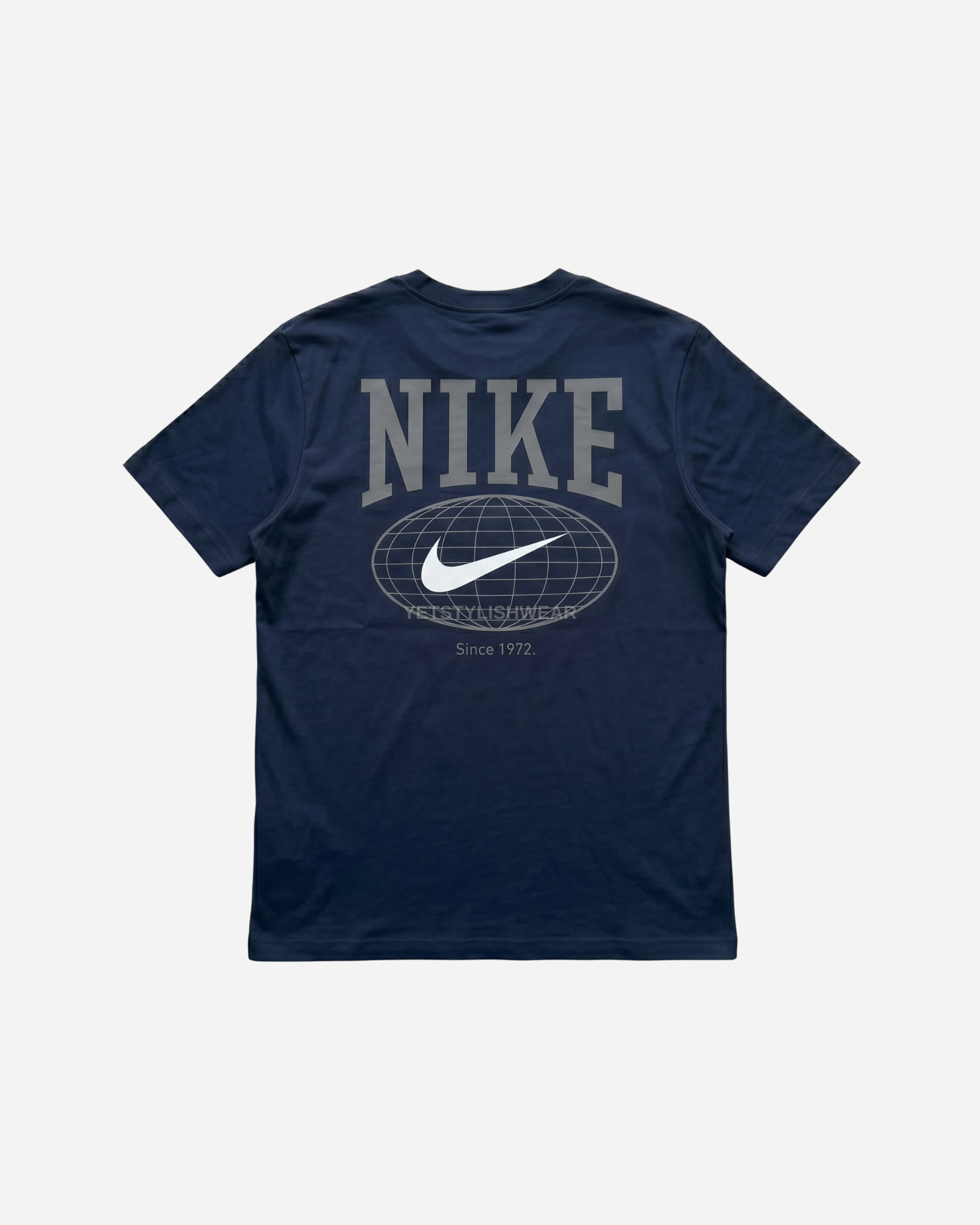 Swoosh Graphic Backprint Tişört- Lacivert