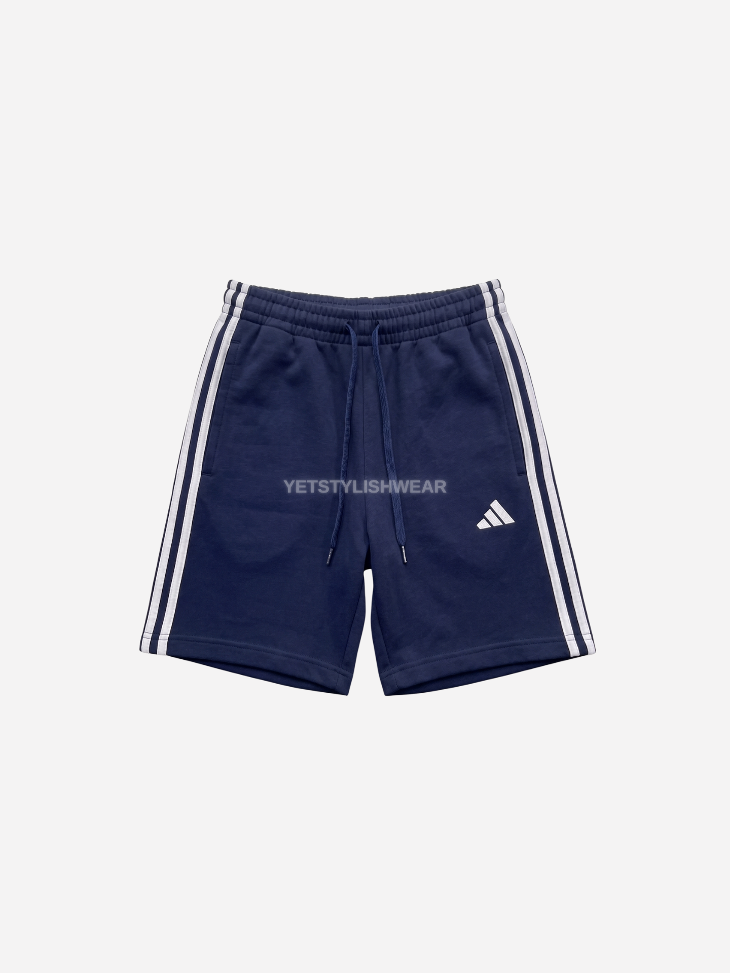 Essential Base 3-Stripes Şort - Lacivert